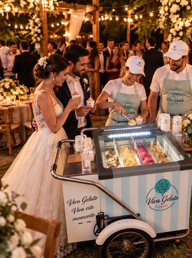 Viva Gelato em casamento